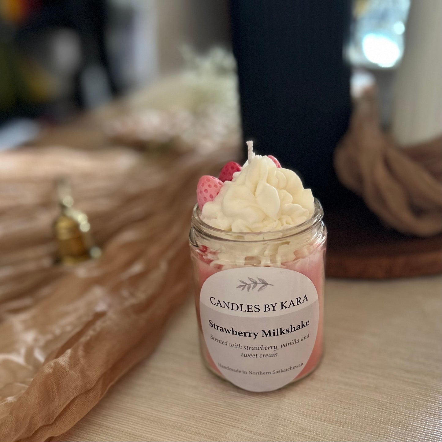 Strawberry Milkshake Candle