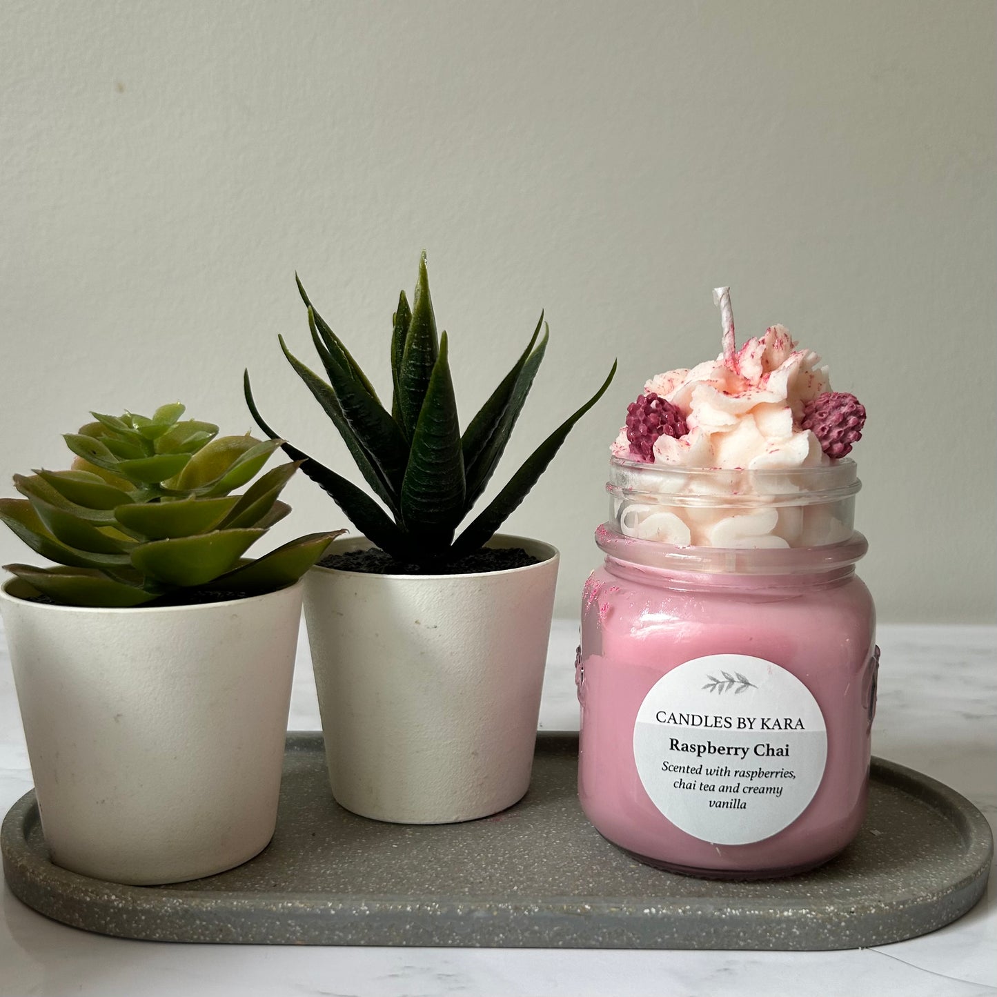 Raspberry Chai Dessert Candle